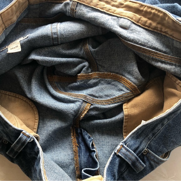 Duluth Trading Men’s Size W44/L30 Blue Jeans Denim Pants Classic Straight-Leg - Picture 7 of 16